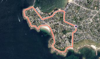 Vue aérienne de la balade « Circuit le Petit Mousse » avec son tracé