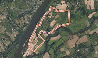 Vue aérienne de la balade « Circuit » avec son tracé