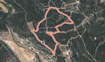 Vue aérienne de la balade « Sentier vert » avec son tracé